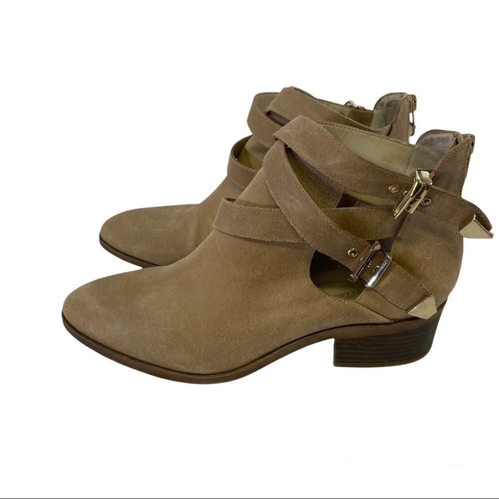 Seychelles Light Sandy Brown Suede Booties Women's size 10 Western Festival